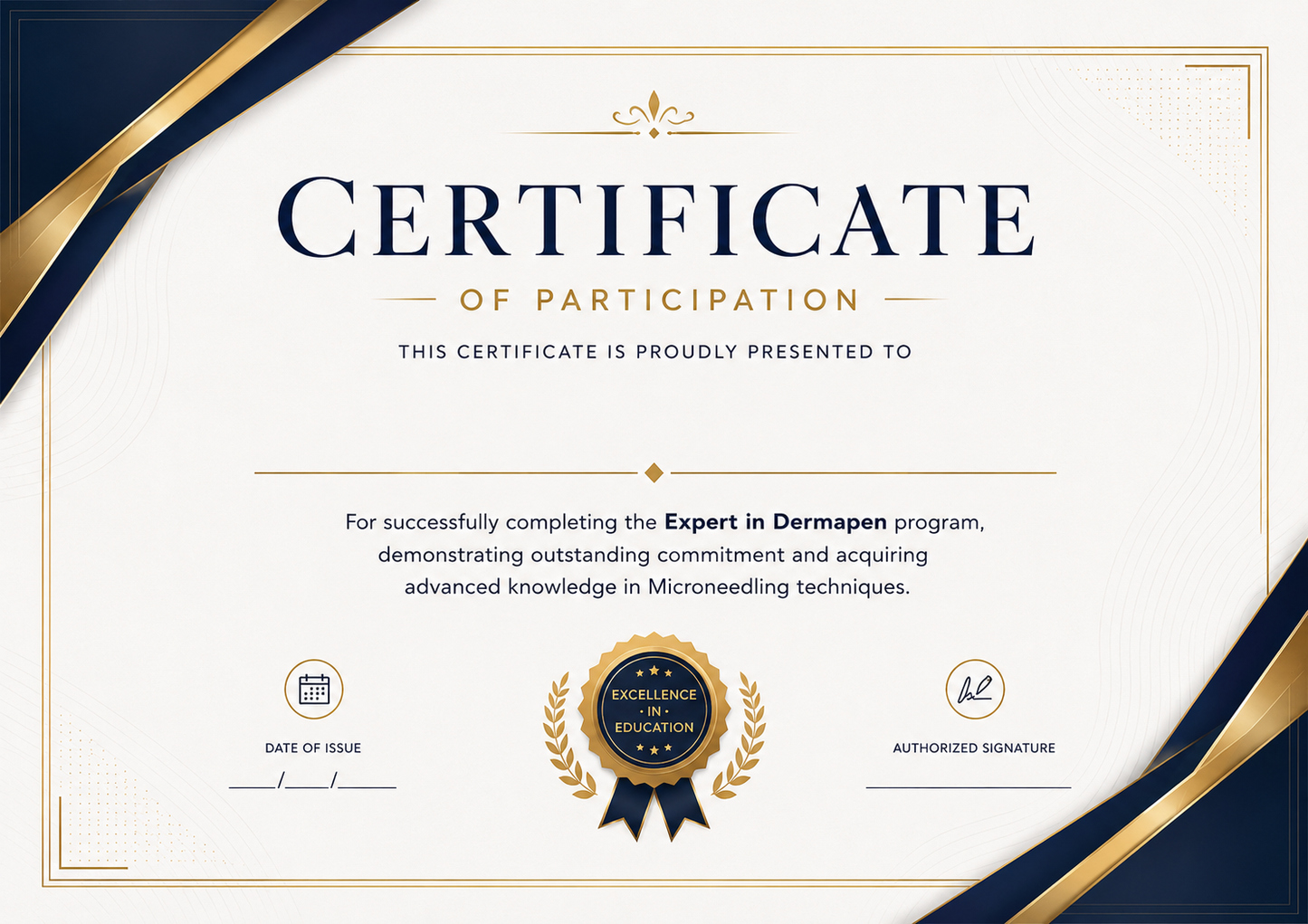 Dermapen Professional Training Certificate